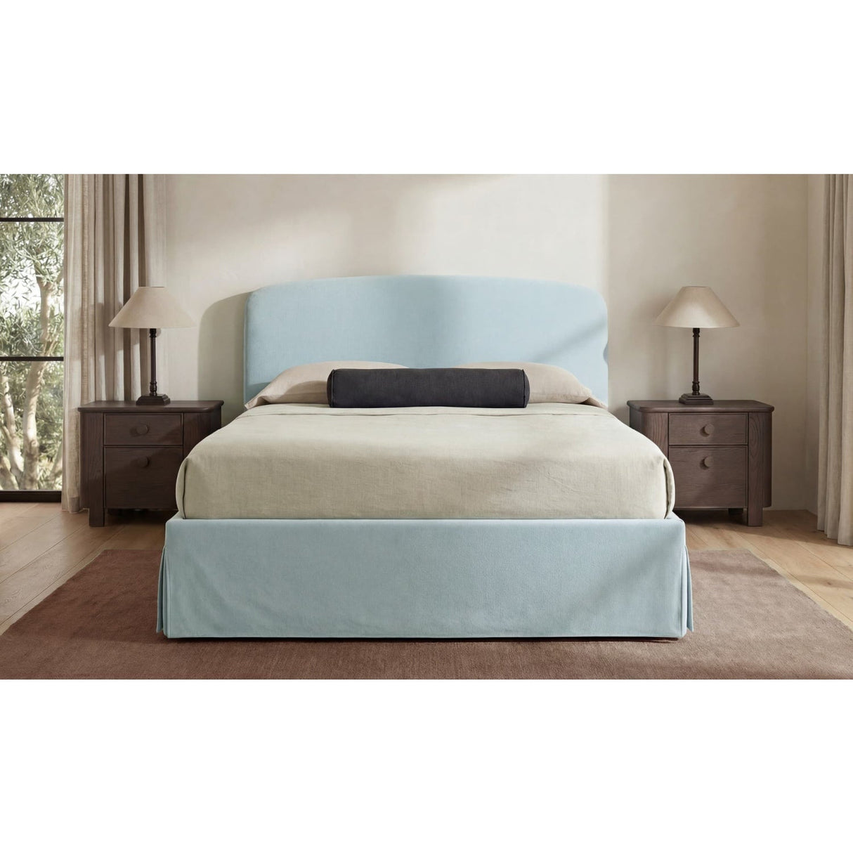 Modern or European furniture - Slipcover Storage King Bed - www.oroa.com