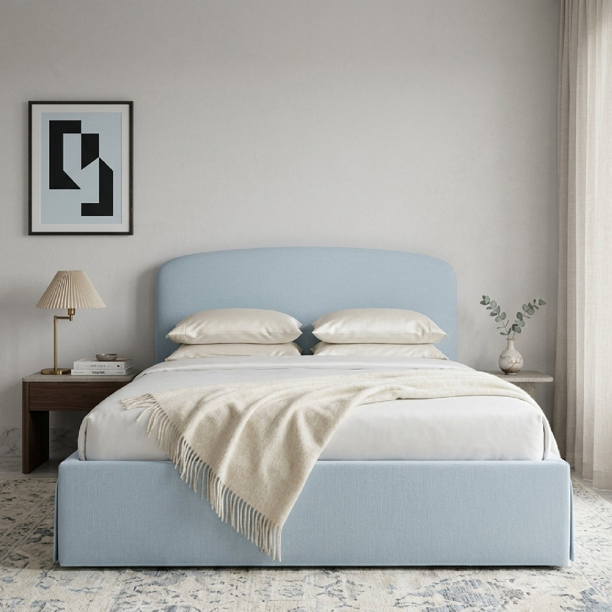 Modern or European furniture - Slipcover Storage King Bed - www.oroa.com