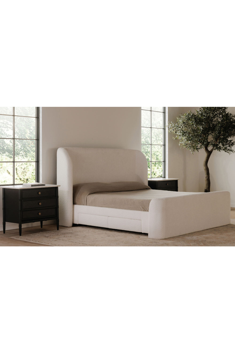 Modern European furniture - Upholstered Storage Bed - www.oroa.com