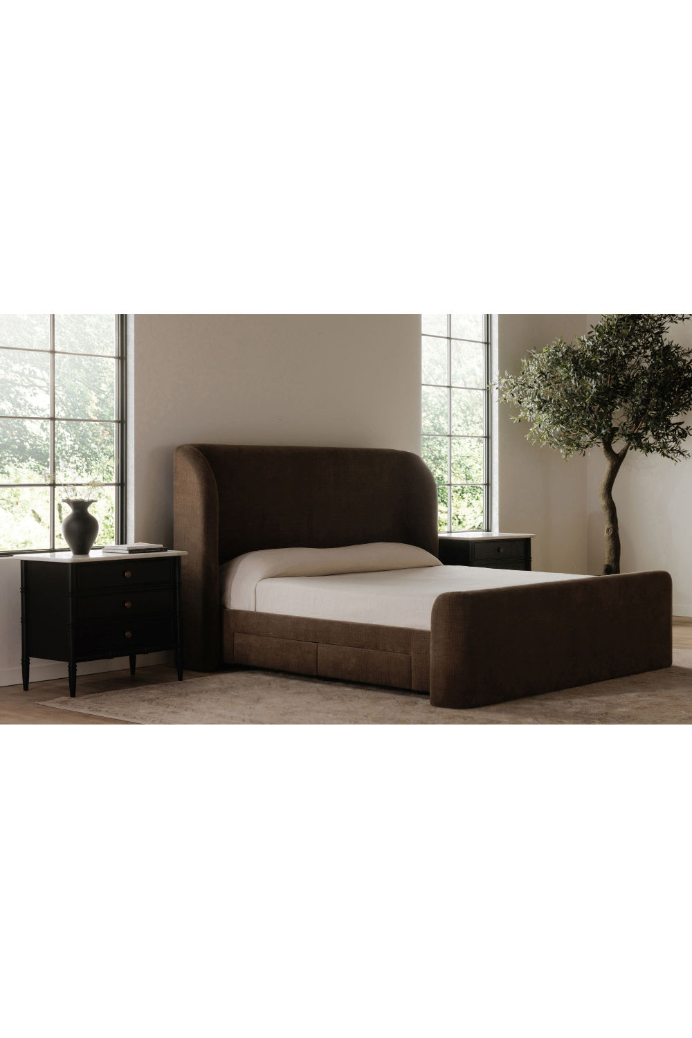 Modern European furniture - Upholstered Storage Bed - www.oroa.com