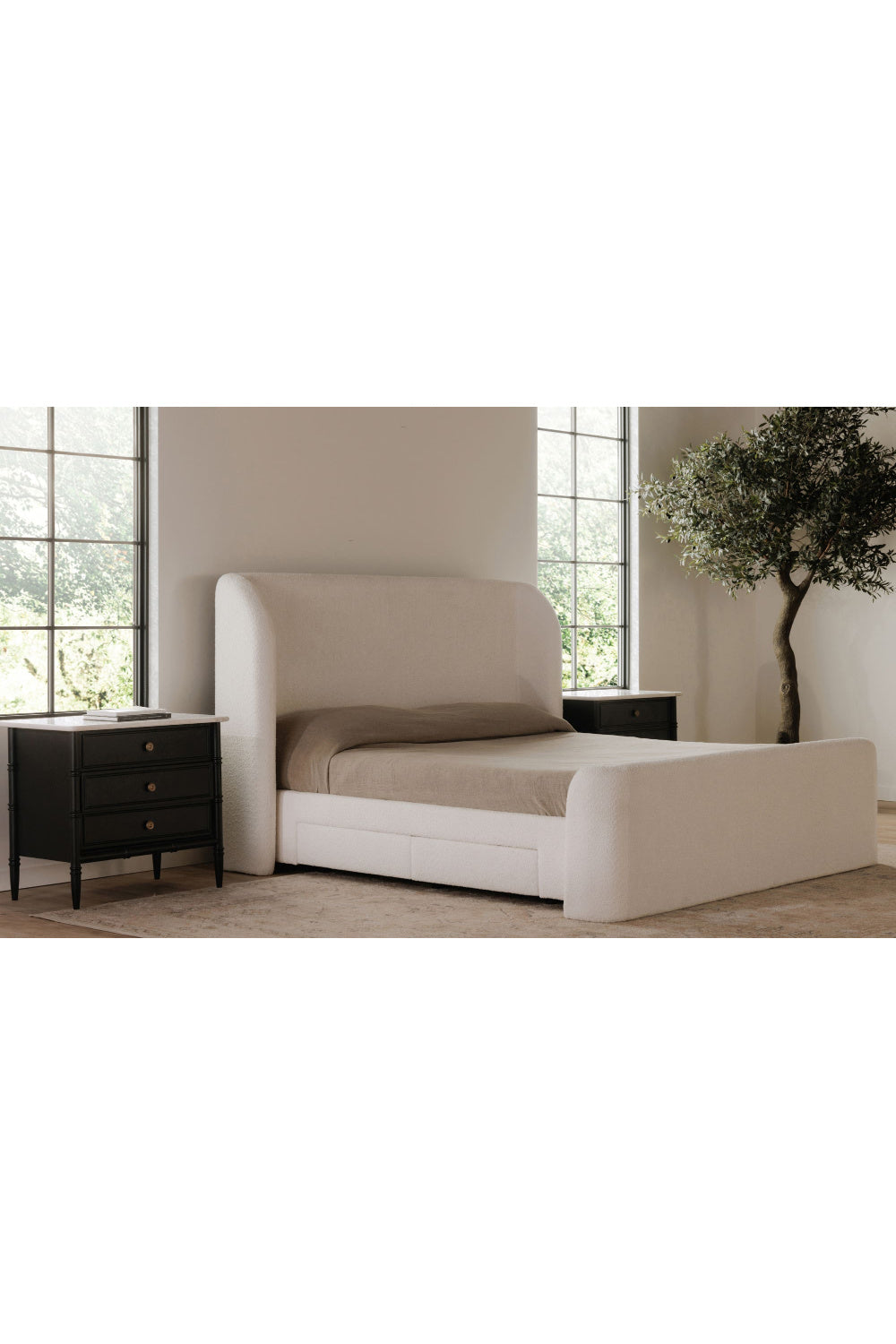 Modern European furniture - Upholstered Storage Bed - www.oroa.com