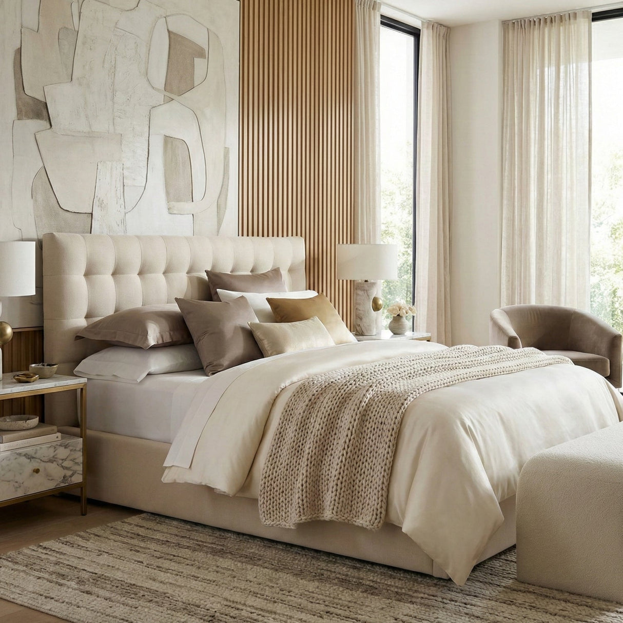 Modern European furniture - Tufted Storage Bed - www.oroa.com