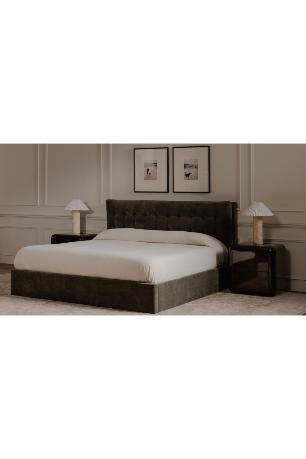 Modern European furniture - Tufted Storage Bed - www.oroa.com