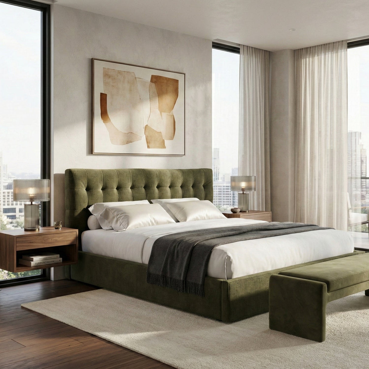 Modern European furniture - Tufted Storage Bed - www.oroa.com
