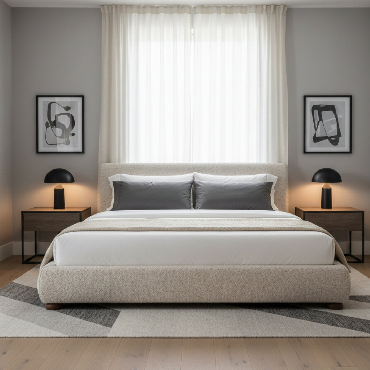 Modern Minimalist Storage Bed | Novi Living Beau