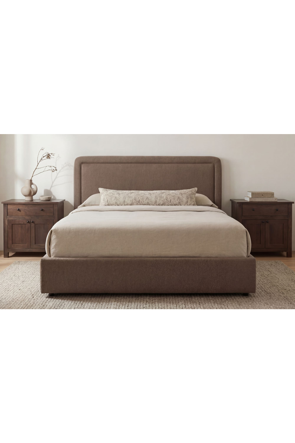 Modern European furniture - Piped Detail Storage Bed - www.oroa.com