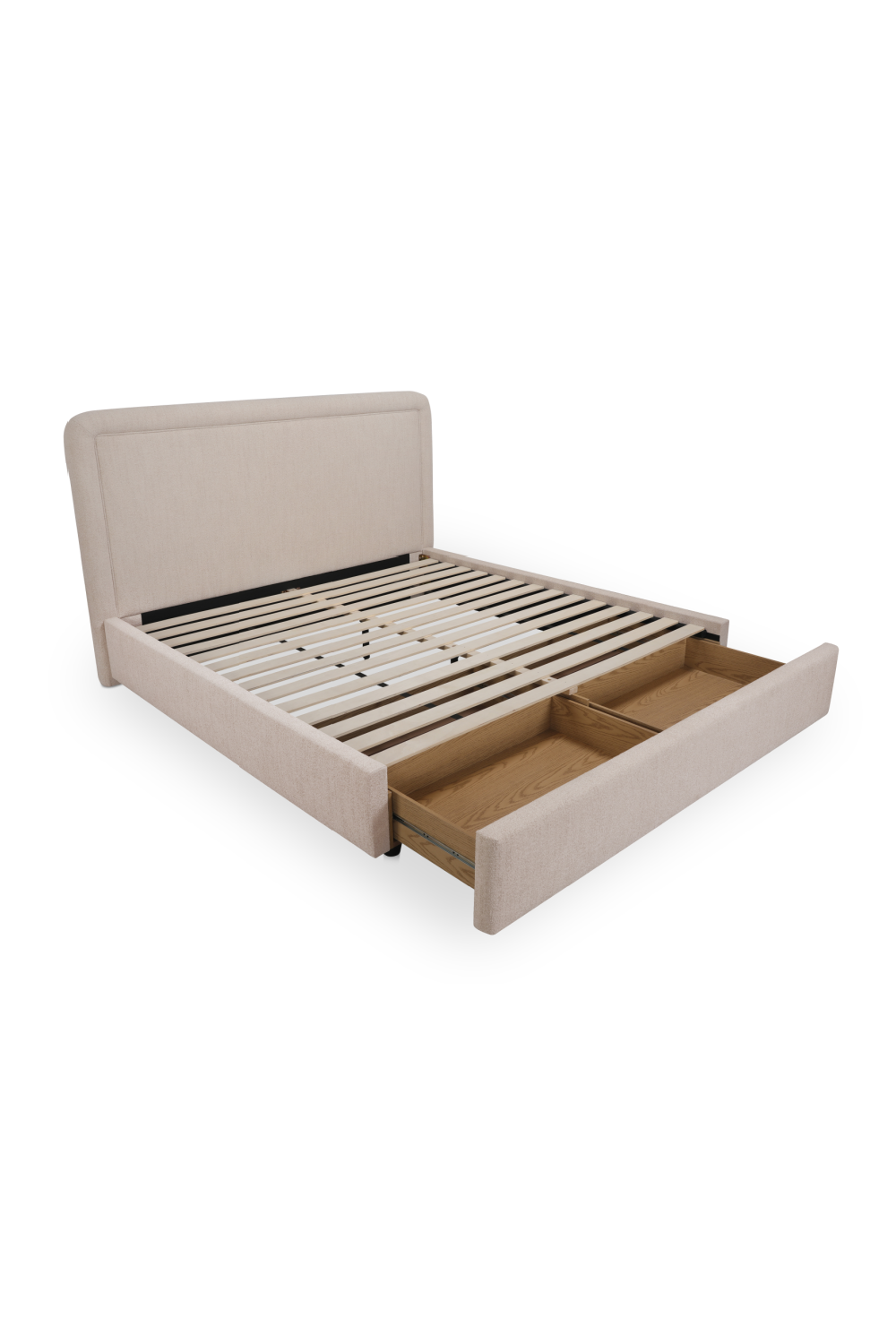 Modern European furniture - Piped Detail Storage Bed - www.oroa.com