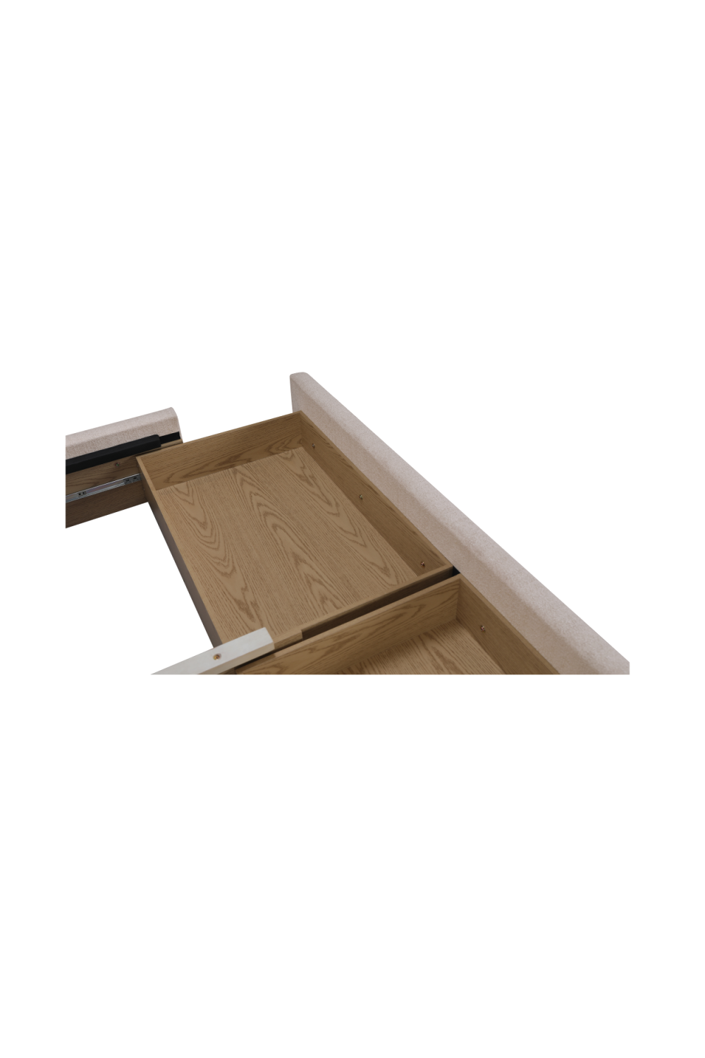 Modern European furniture - Piped Detail Storage Bed - www.oroa.com