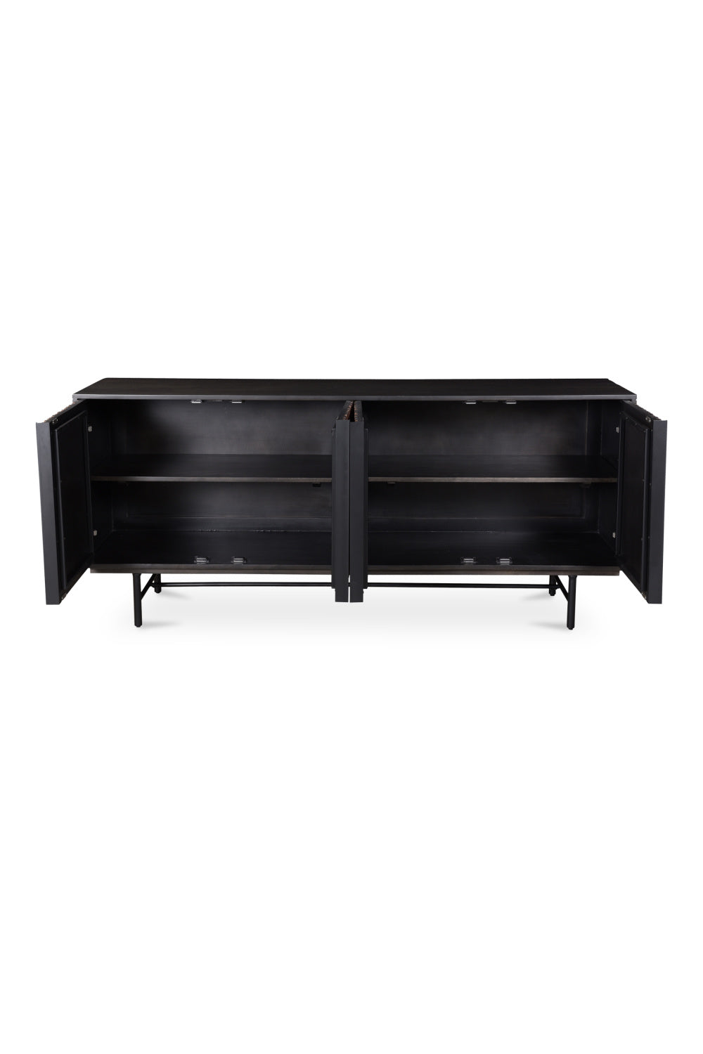 Modern European furniture - Reeded Wood 4-Door Sideboard - www.oroa.com