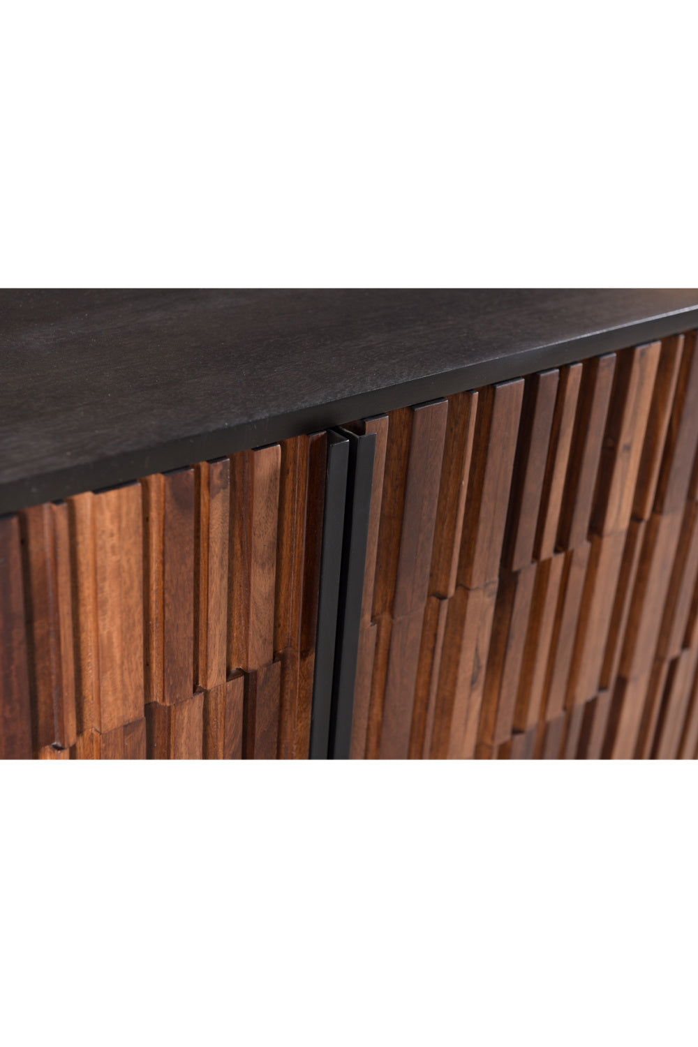 Modern European furniture - Reeded Wood 4-Door Sideboard - www.oroa.com