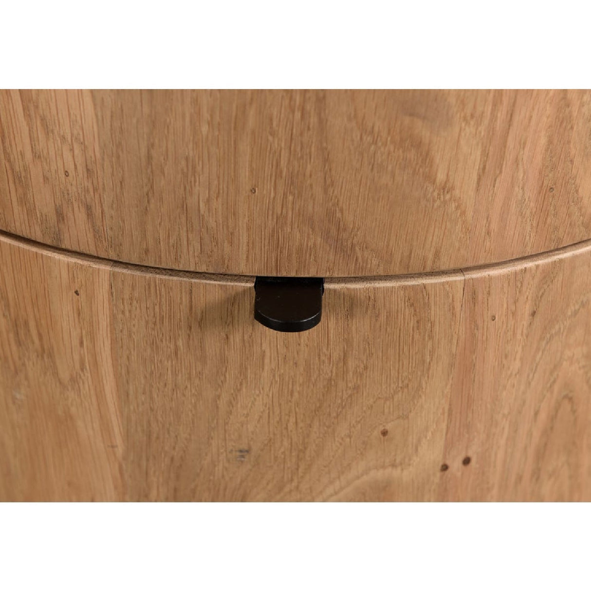 Modern European furniture - Natural Oak Round 2-Drawer Nightstand - www.oroa.com