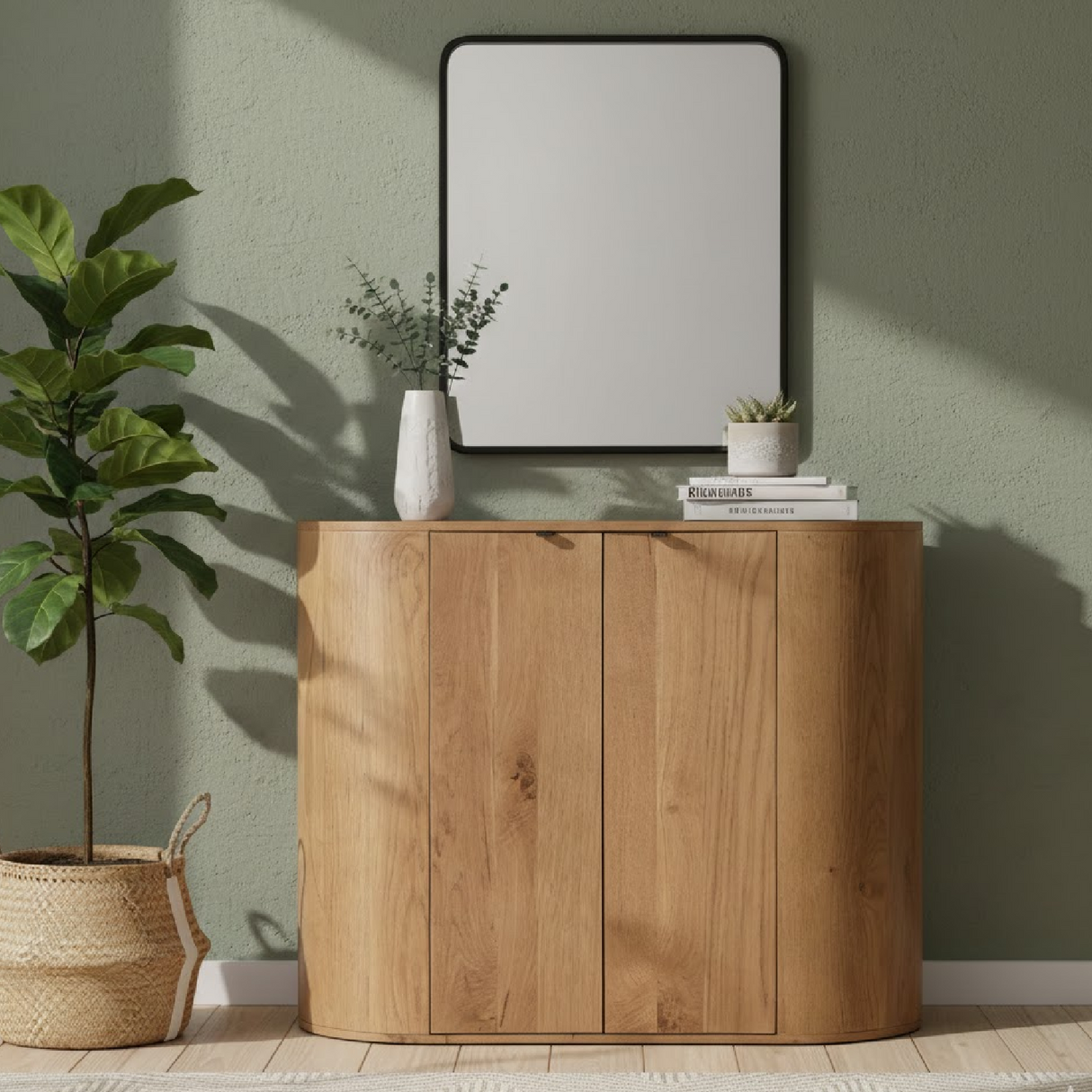 Modern European furniture - Natural Oak Cabinet - www.oroa.com