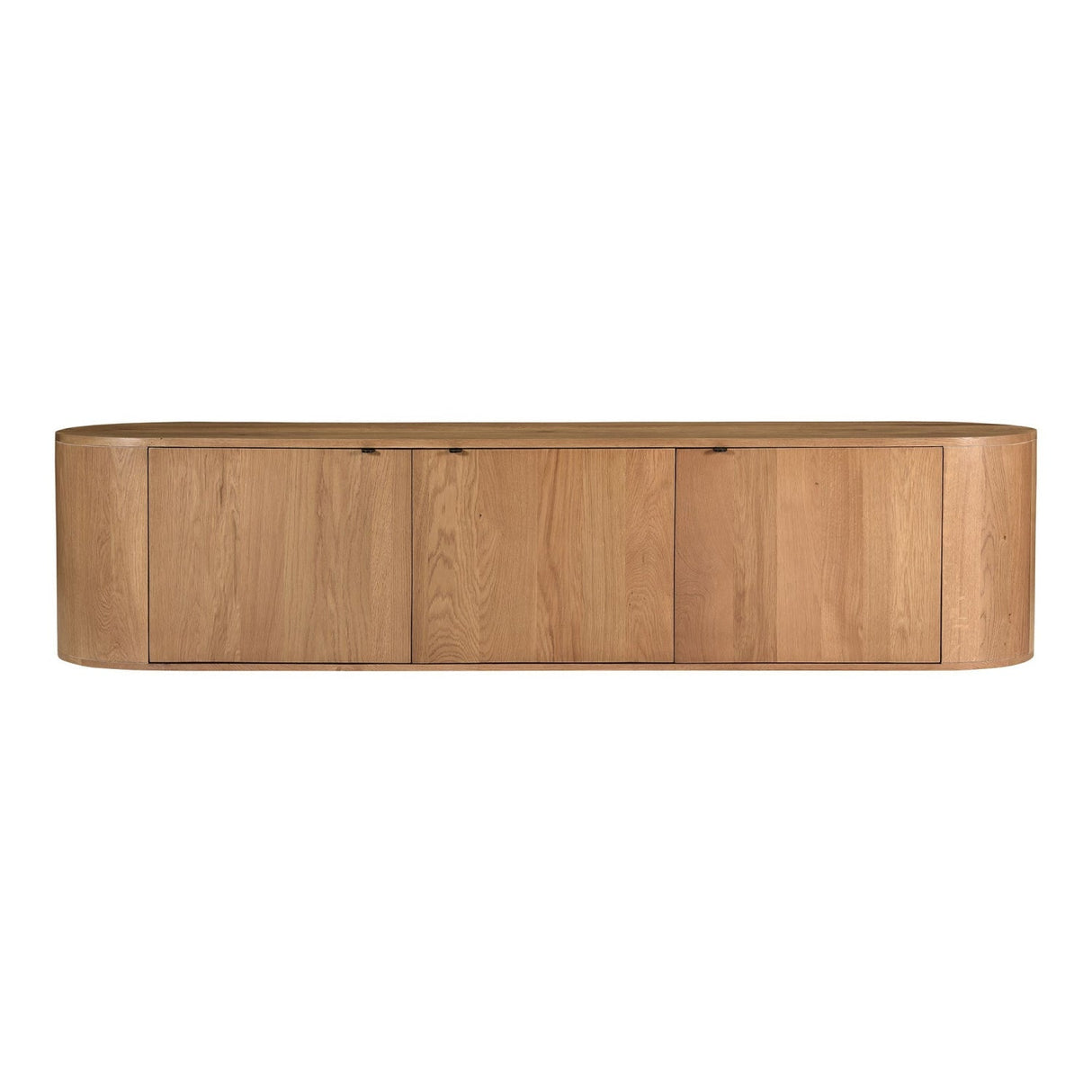 Modern European furniture - Natural Oak 3-Door Media Bench - www.oroa.com