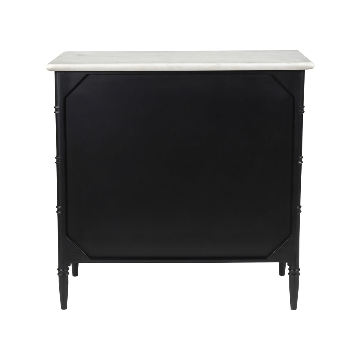 Modern European furniture - Black 5-Drawer Chest - www.oroa.com