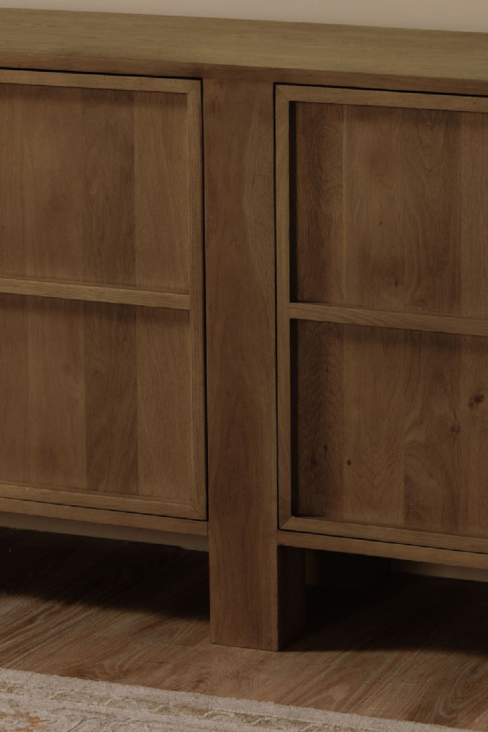 Modern European furniture - Japandi Oak 4-Door Sideboard - www.oroa.com