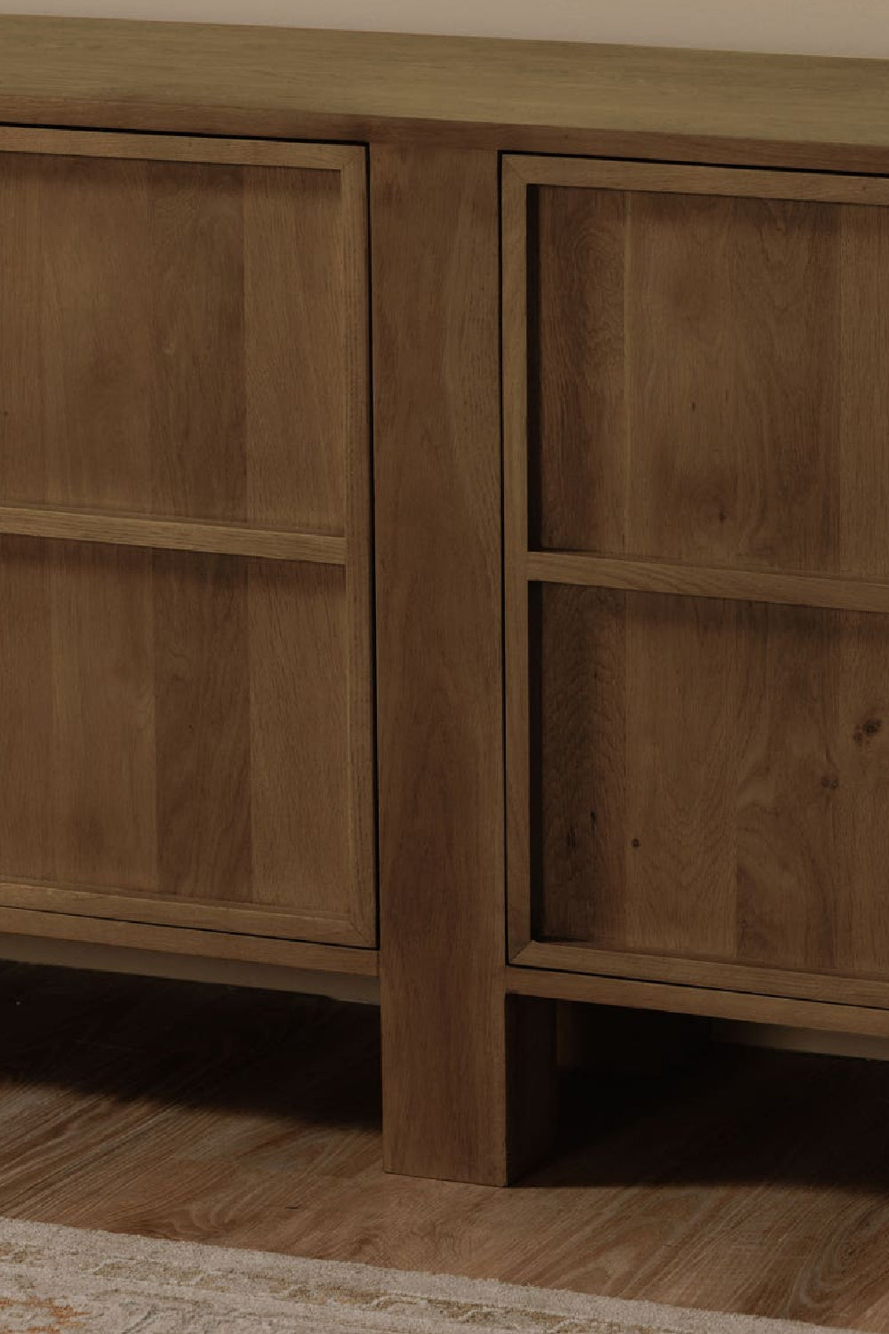 Modern European furniture - Japandi Oak 4-Door Sideboard - www.oroa.com