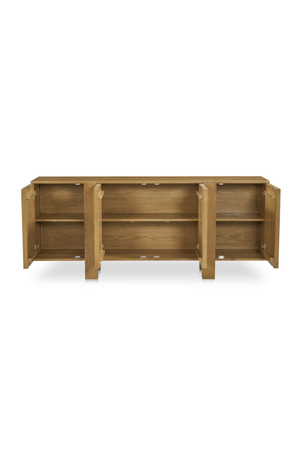 Modern European furniture - Japandi Oak 4-Door Sideboard - www.oroa.com