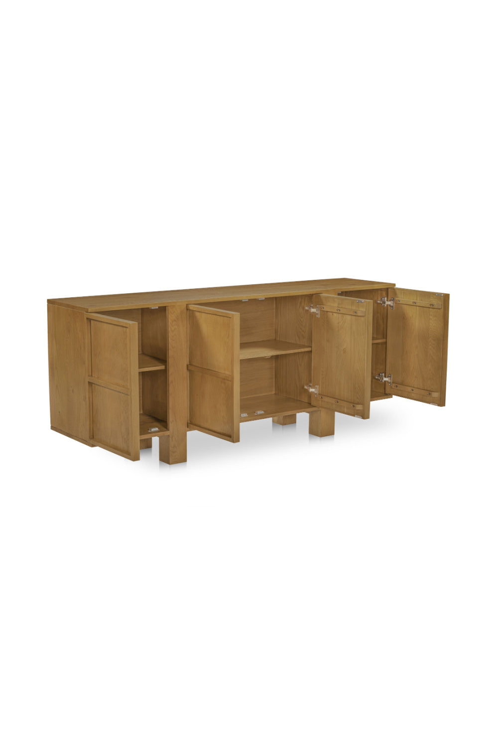 Modern European furniture - Japandi Oak 4-Door Sideboard - www.oroa.com