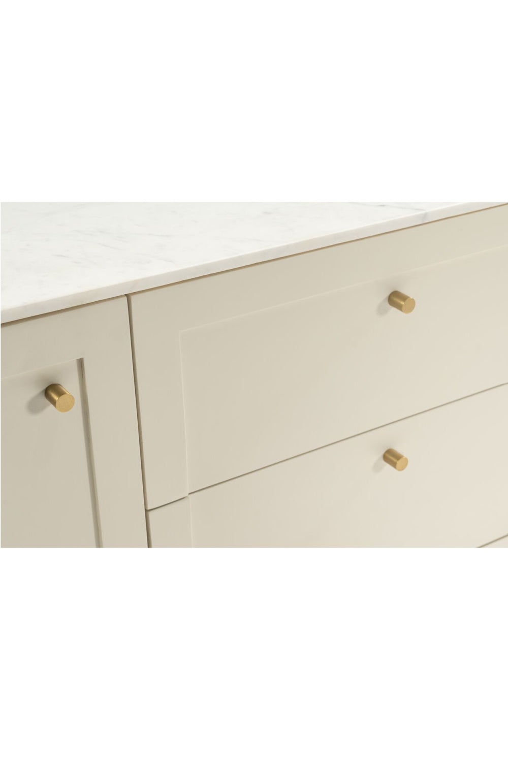 Modern European furniture - Marble Top Wooden Sideboard - www.oroa.com