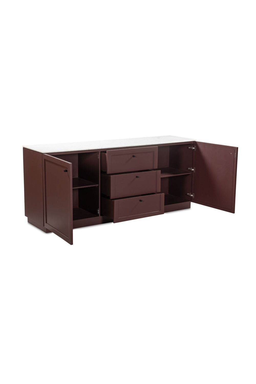 Modern European furniture - Marble Top Wooden Sideboard - www.oroa.com