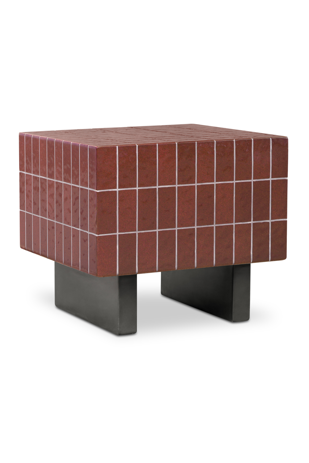 Modern European furniture - Glazed Concrete Outdoor Side Table - www.oroa.com