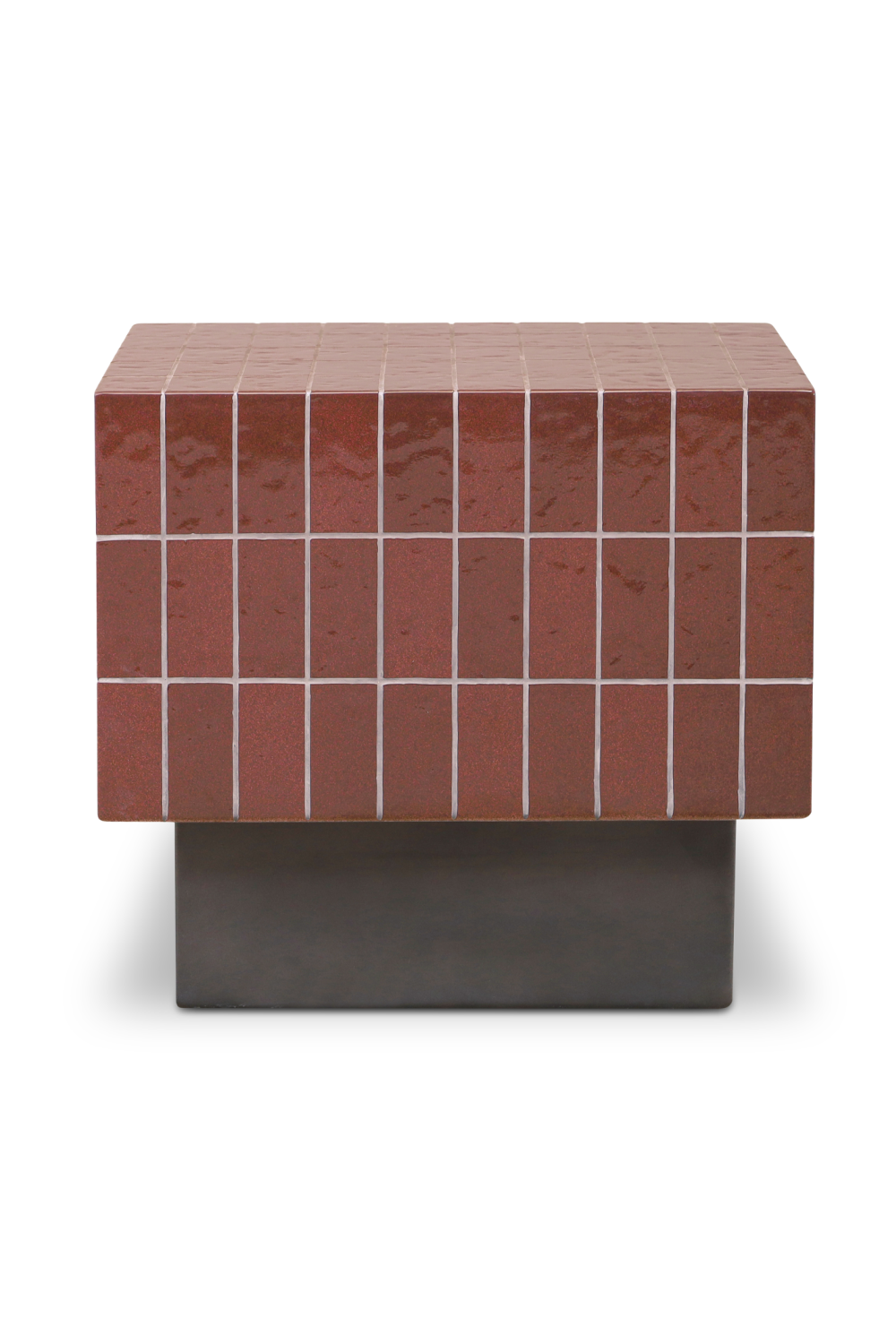Modern European furniture - Glazed Concrete Outdoor Side Table - www.oroa.com