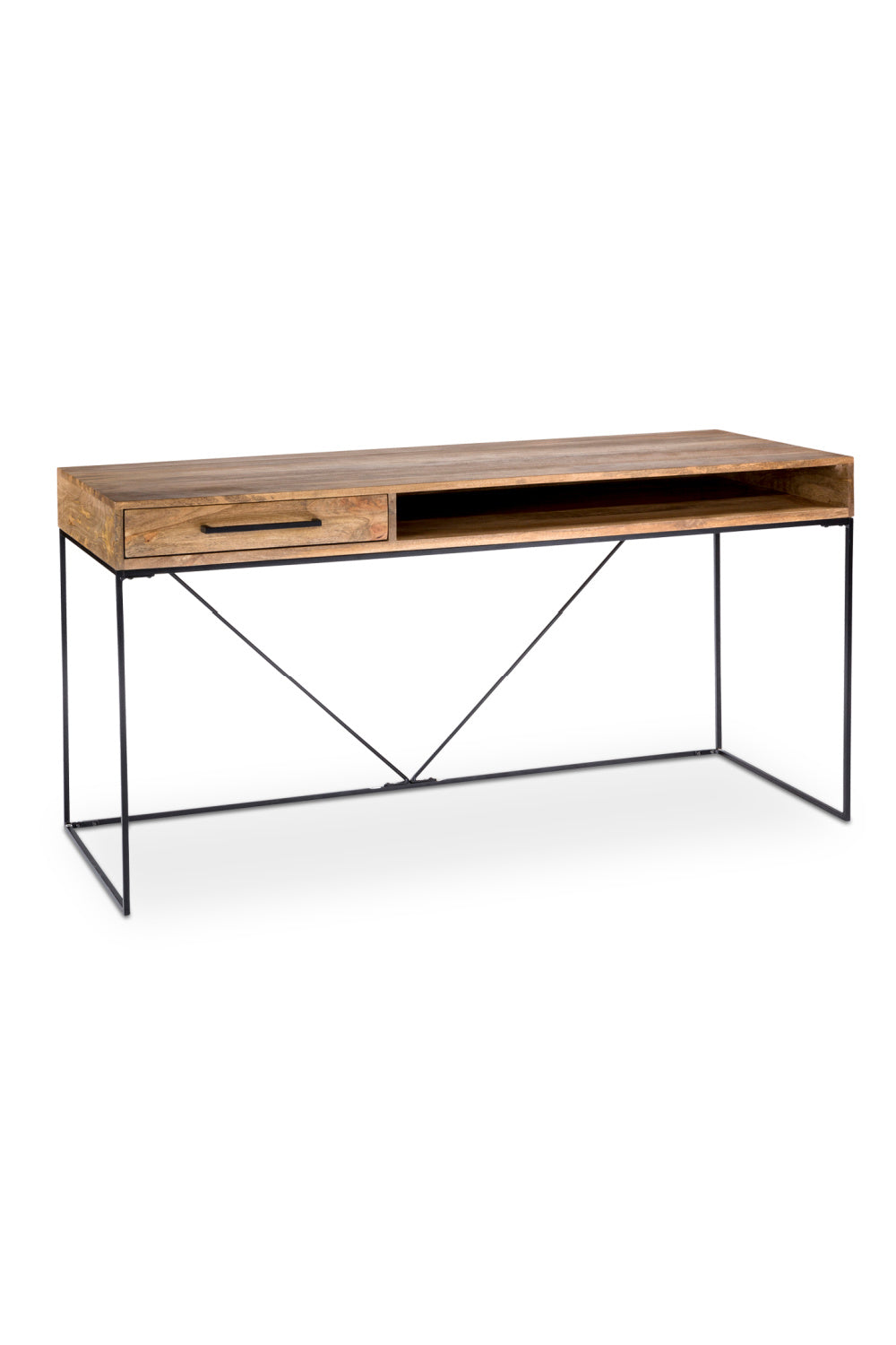 Modern European furniture - Mango Wood 1-Drawer Desk - www.oroa.com
