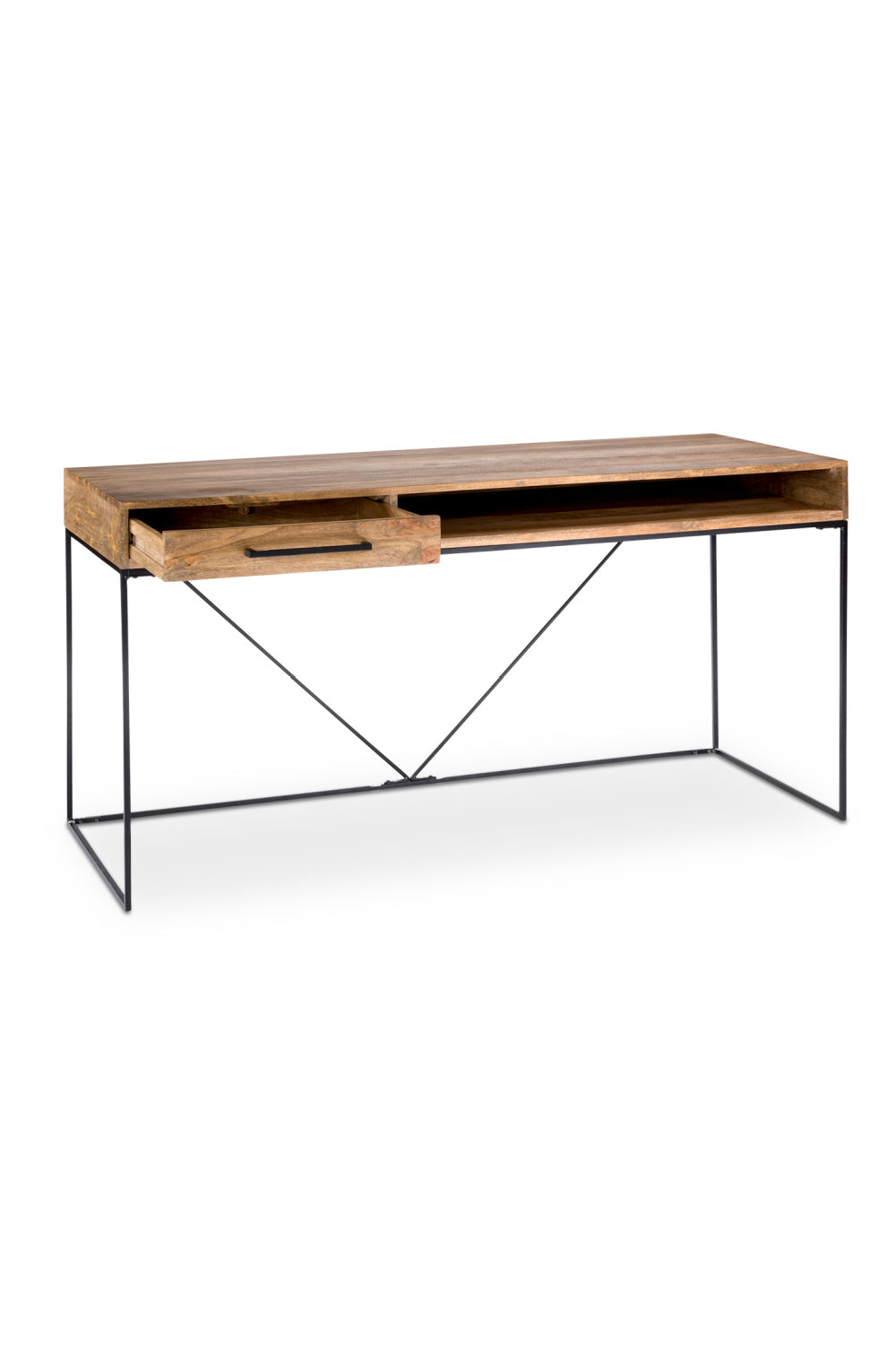 Modern European furniture - Mango Wood 1-Drawer Desk - www.oroa.com