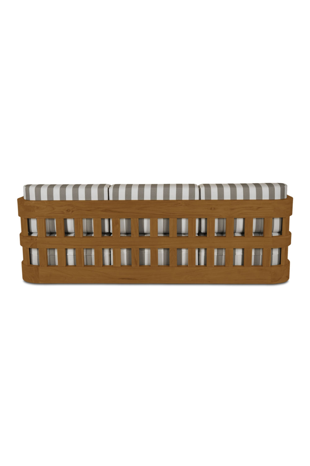 Modern European furniture - Stripe Cushioned Outdoor Sofa - www.oroa.com