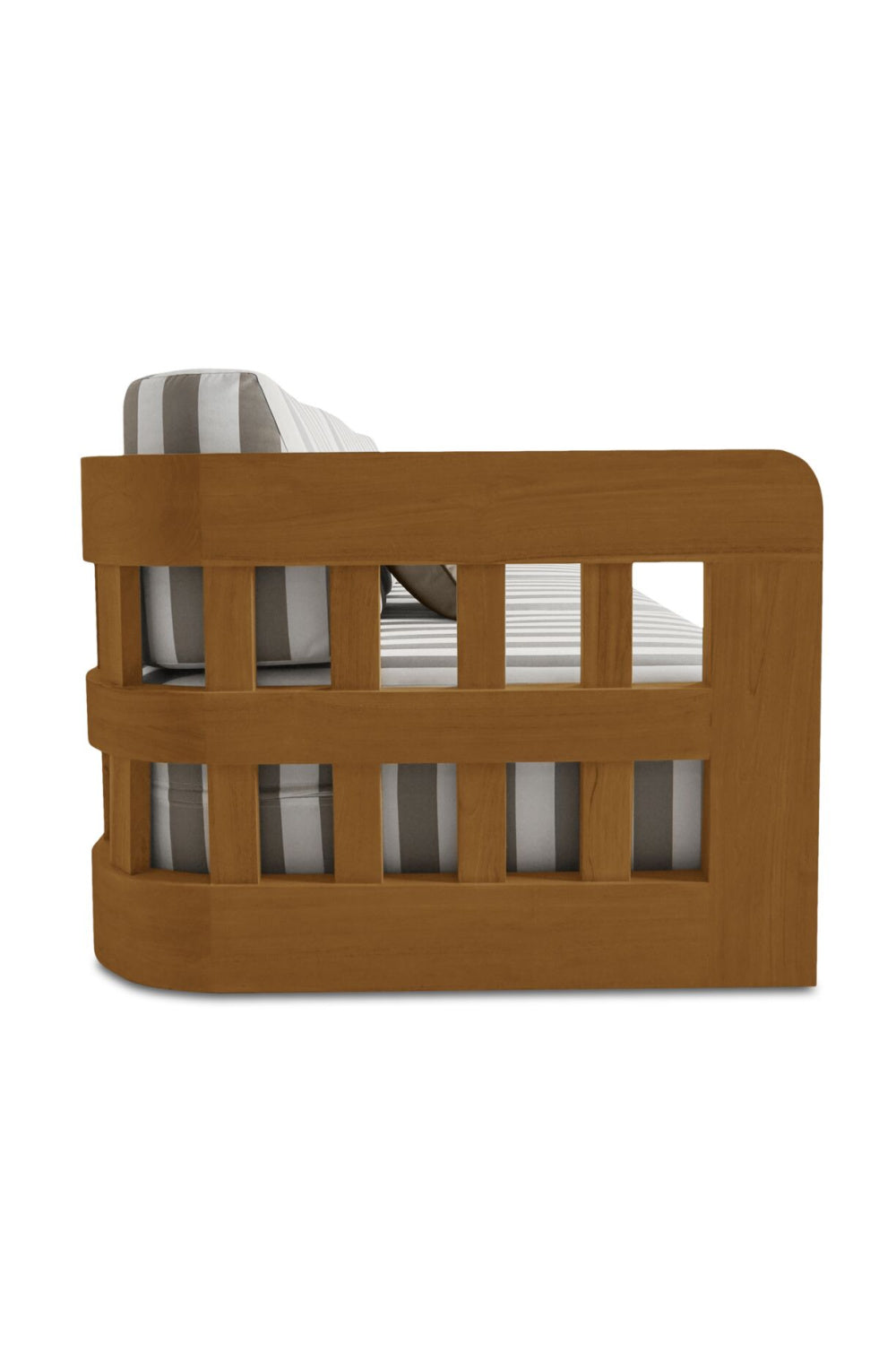 Modern European furniture - Stripe Cushioned Outdoor Sofa - www.oroa.com