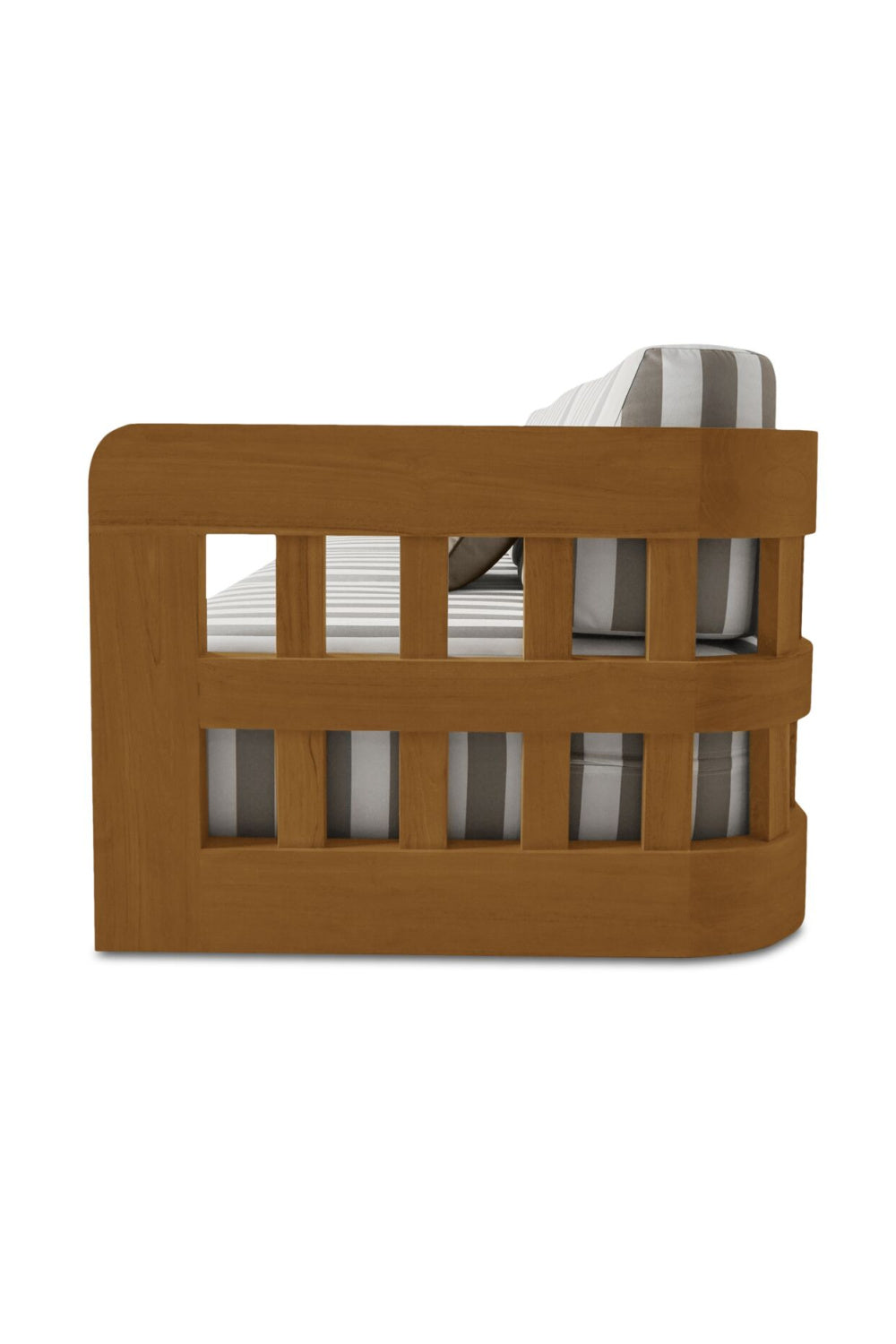 Modern European furniture - Stripe Cushioned Outdoor Sofa - www.oroa.com