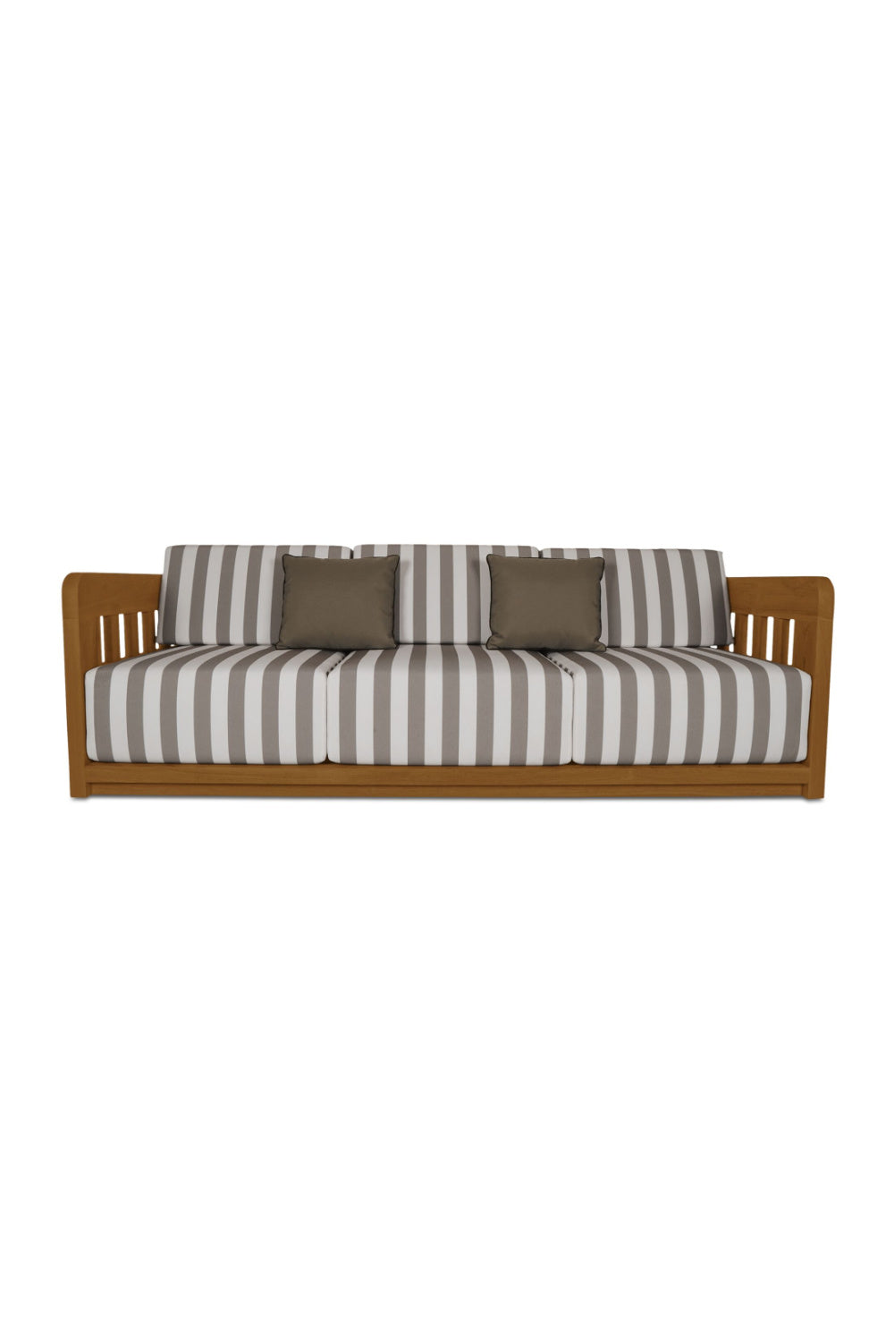 Modern European furniture - Stripe Cushioned Outdoor Sofa - www.oroa.com