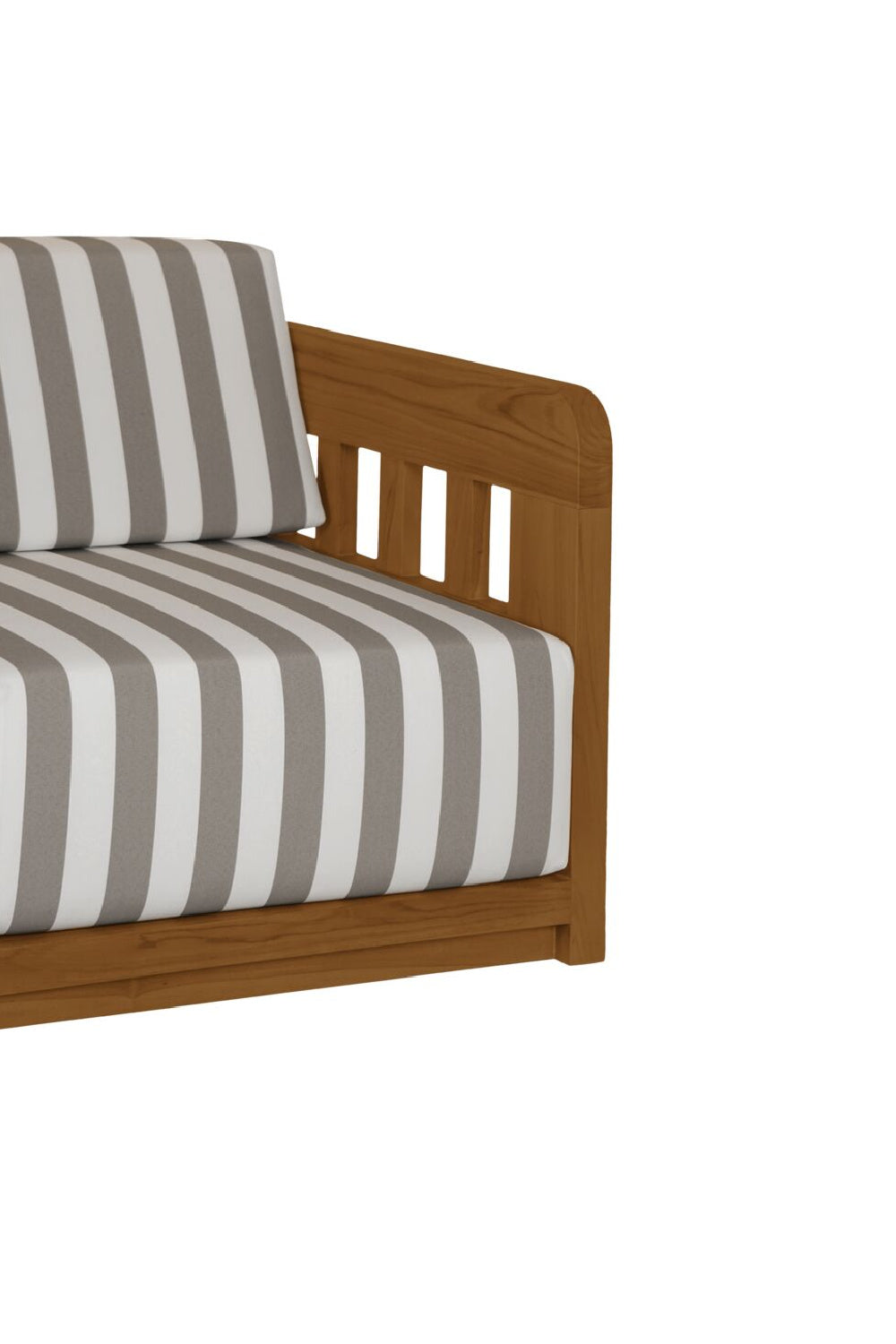 Modern European furniture - Stripe Cushioned Outdoor Sofa - www.oroa.com