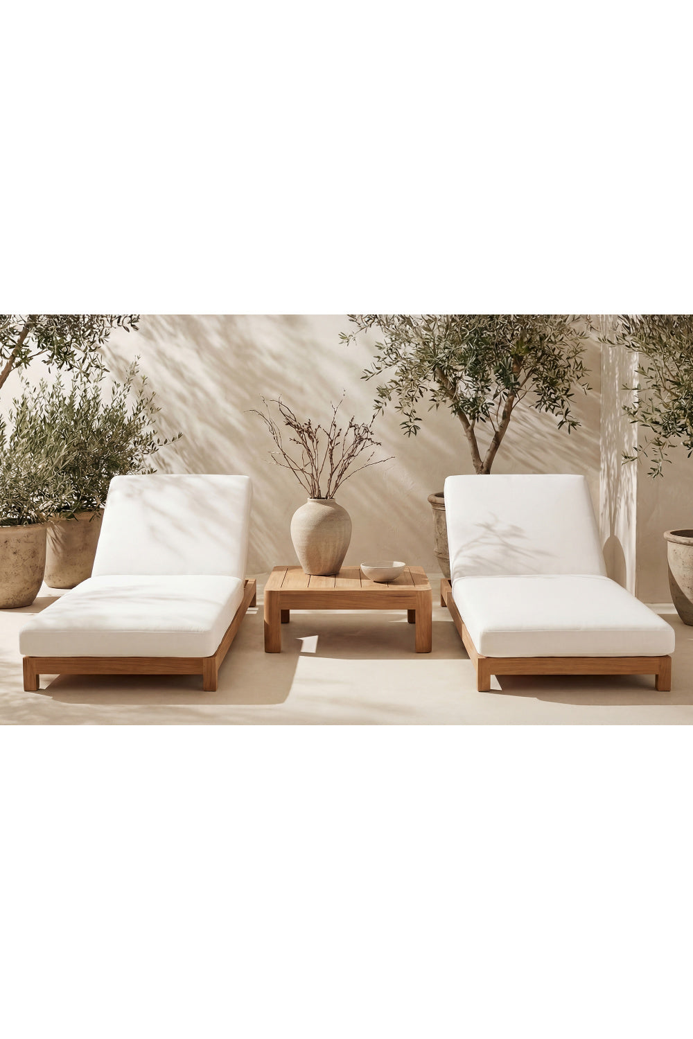 Solid Teak Outdoor Side Table | Novi Living Enzo