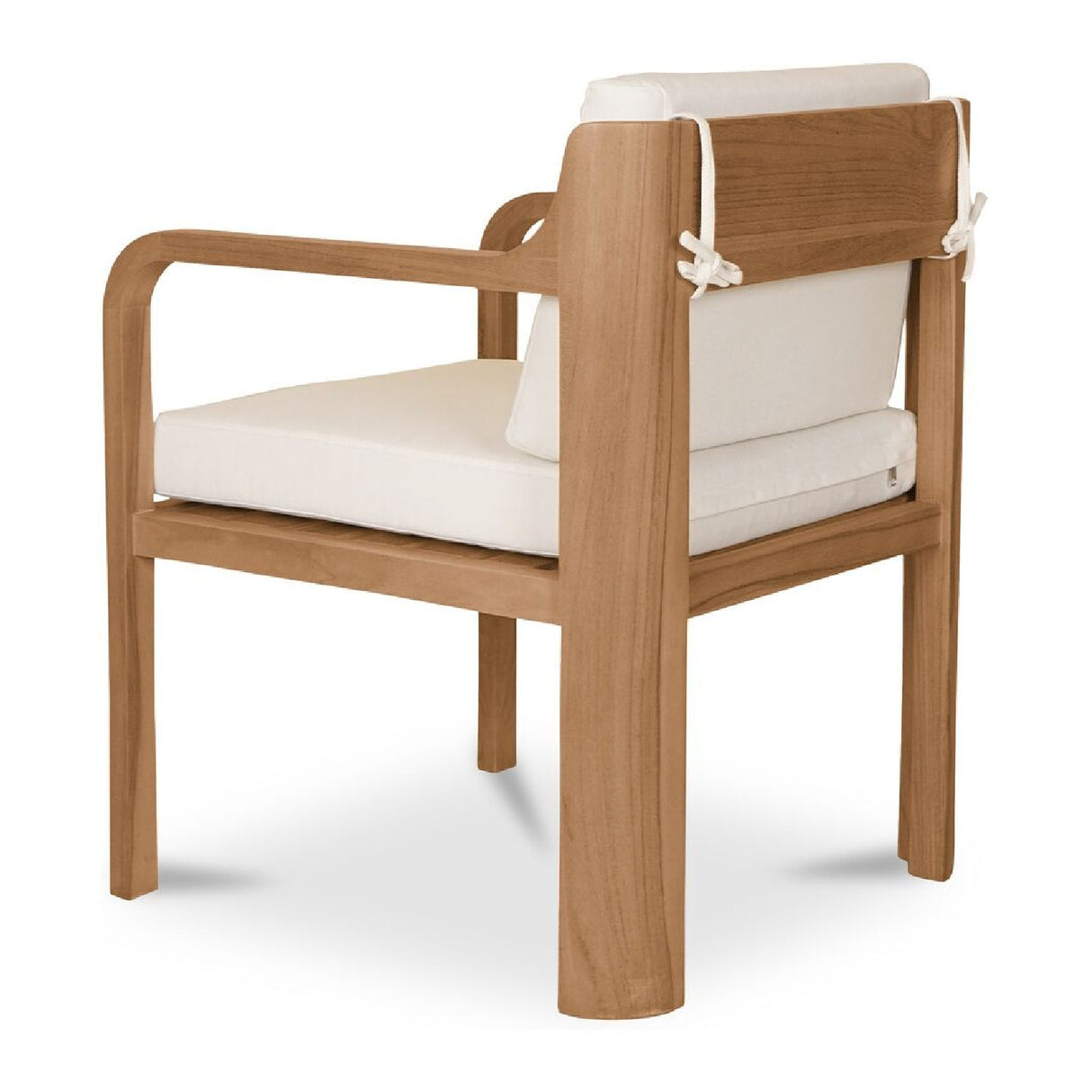 Modern European furniture - White Padded Outdoor Dining Chair - www.oroa.com
