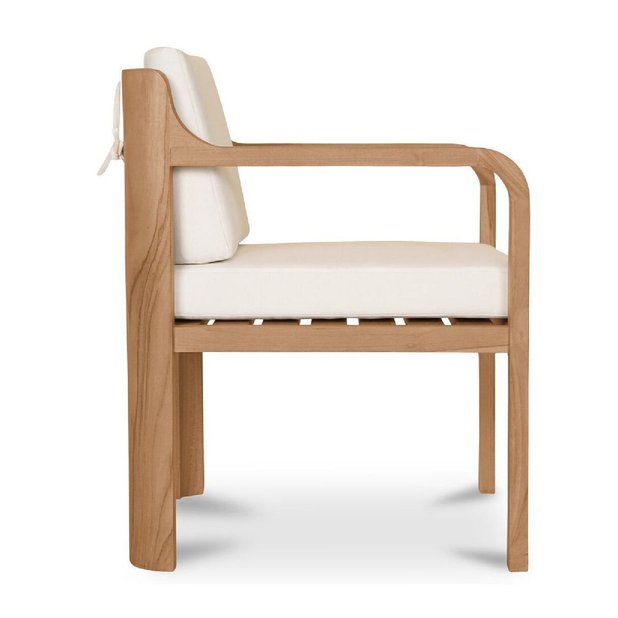 Modern European furniture - White Padded Outdoor Dining Chair - www.oroa.com