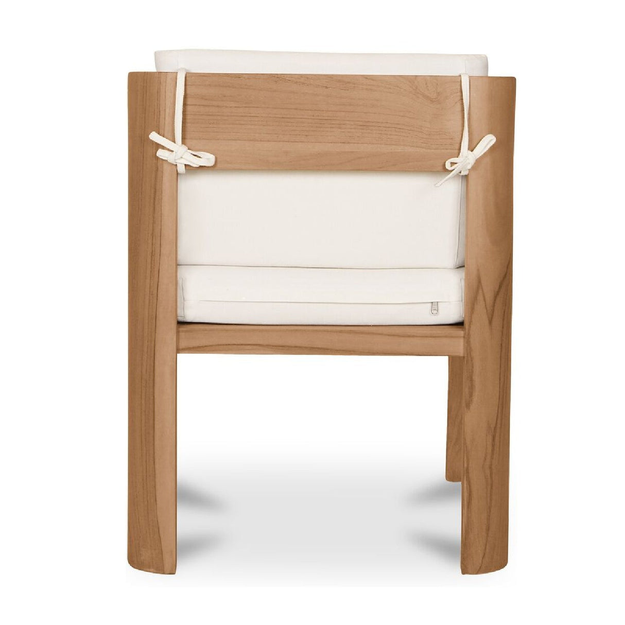 Modern European furniture - White Padded Outdoor Dining Chair - www.oroa.com