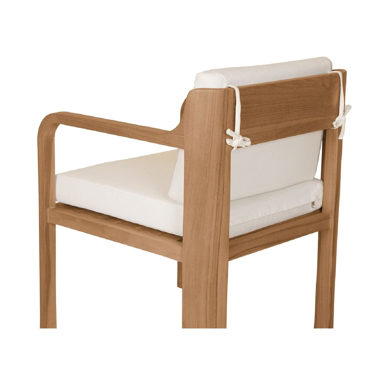 Modern European furniture - White Padded Outdoor Dining Chair - www.oroa.com