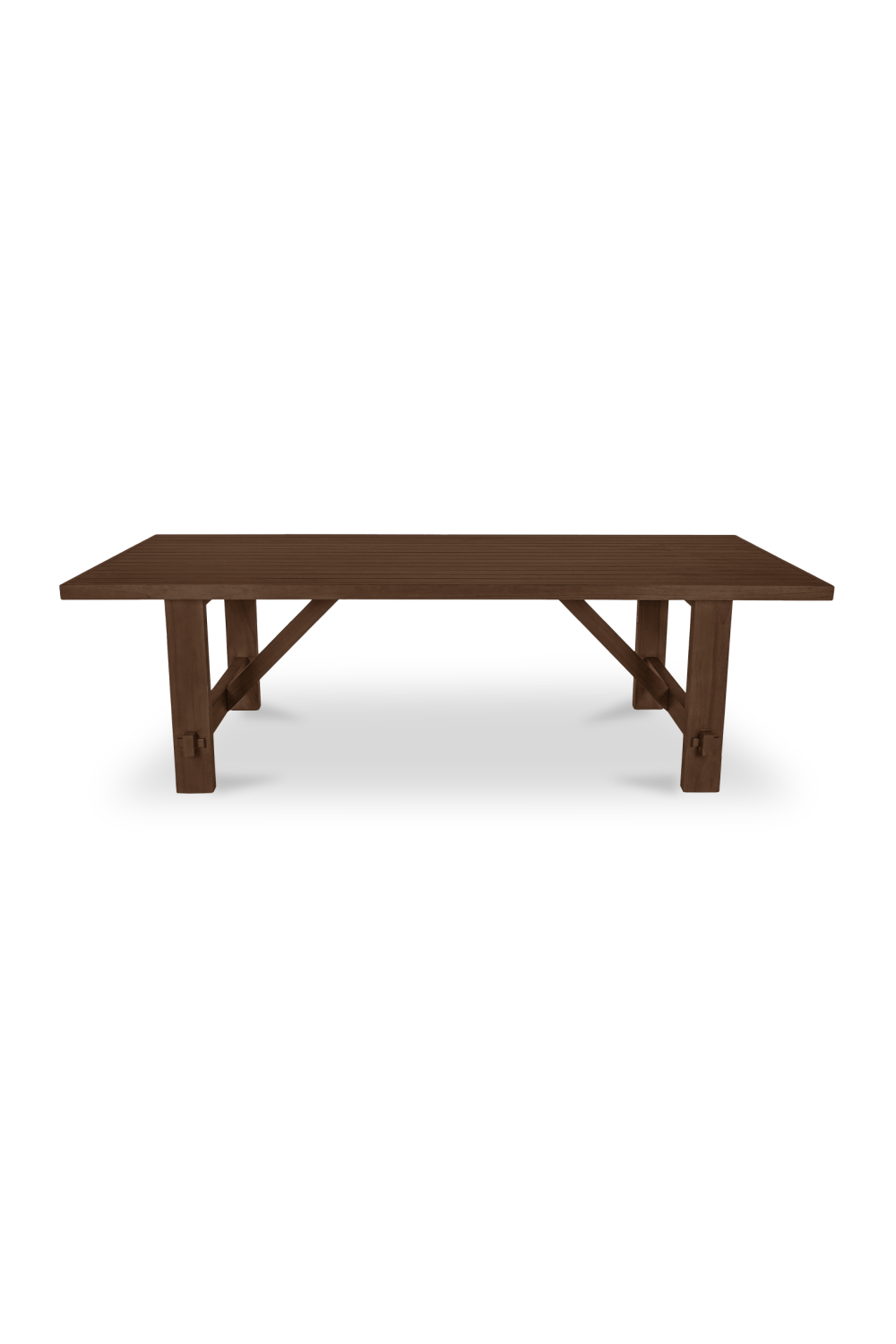 Modern European furniture - Slatted Teak Outdoor Dining Table - www.oroa.com