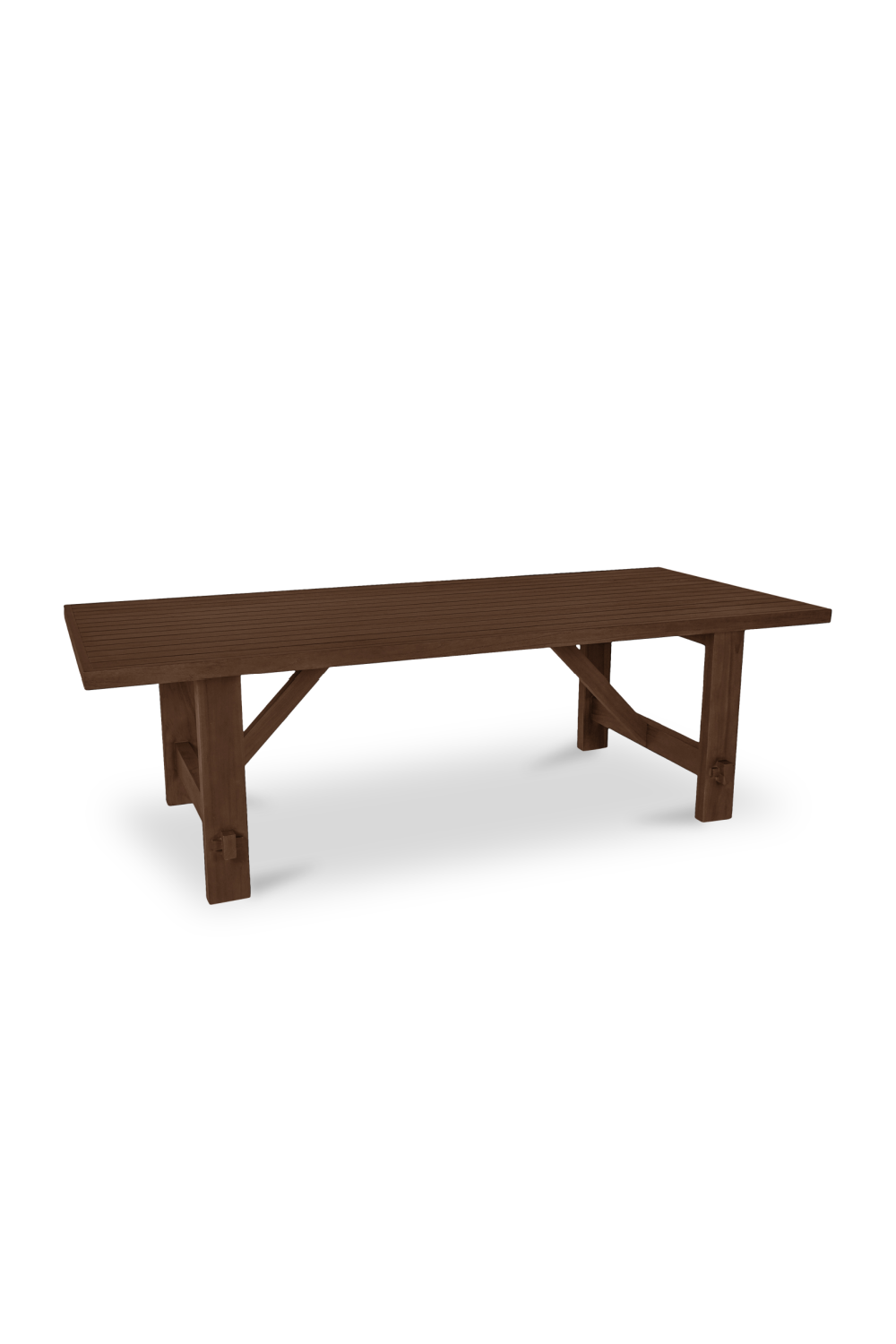Modern European furniture - Slatted Teak Outdoor Dining Table - www.oroa.com