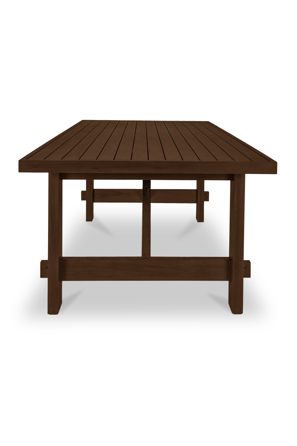 Modern European furniture - Slatted Teak Outdoor Dining Table - www.oroa.com