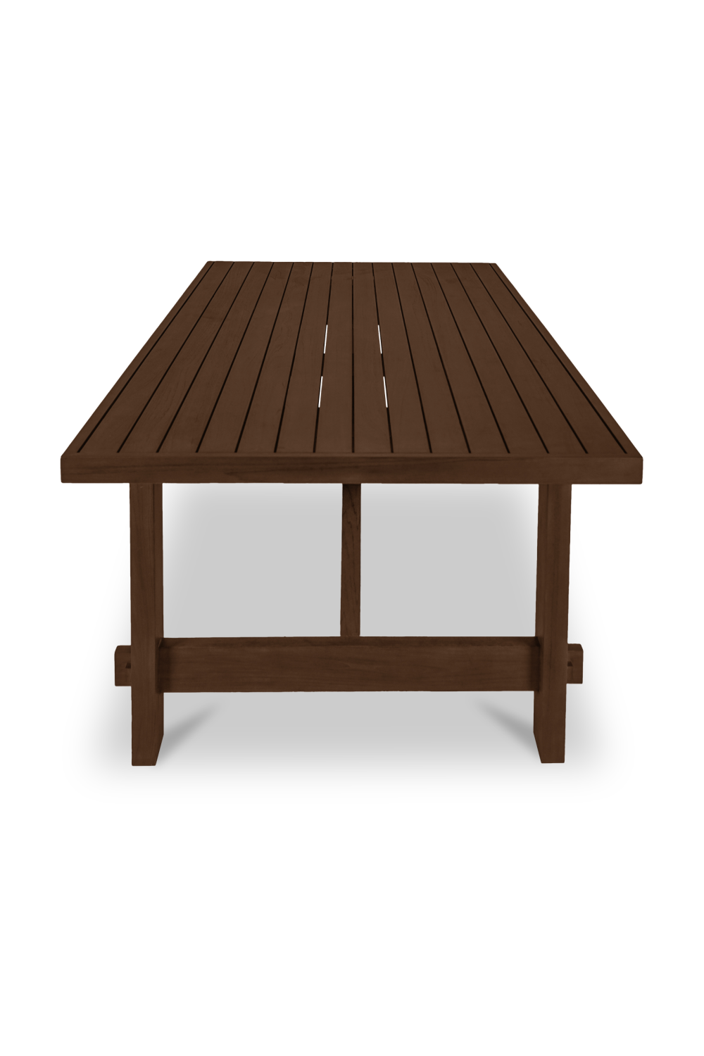 Modern European furniture - Slatted Teak Outdoor Dining Table - www.oroa.com