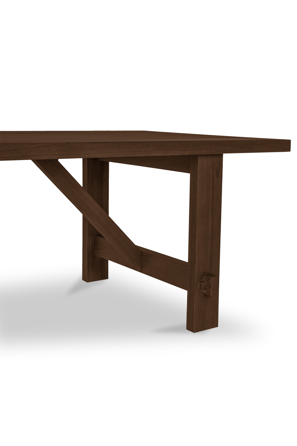 Modern European furniture - Slatted Teak Outdoor Dining Table - www.oroa.com
