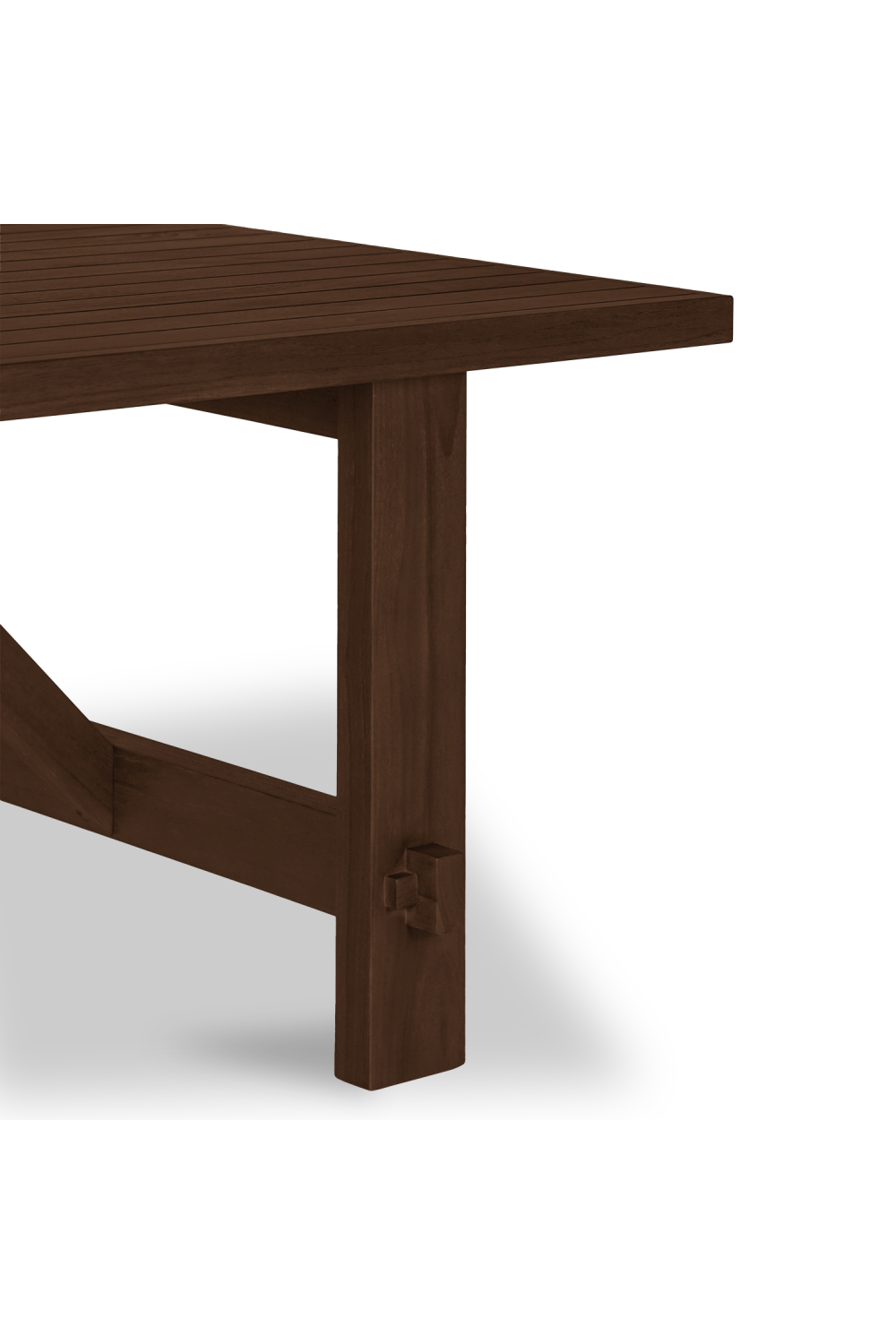 Modern European furniture - Slatted Teak Outdoor Dining Table - www.oroa.com