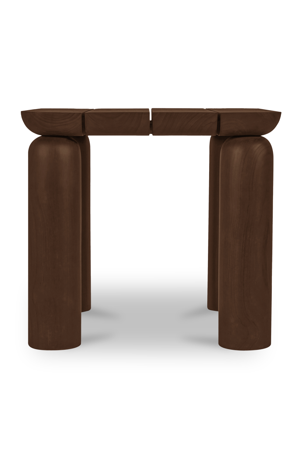 Modern European furniture - Brown Teak Outdoor Side Table - www.oroa.com
