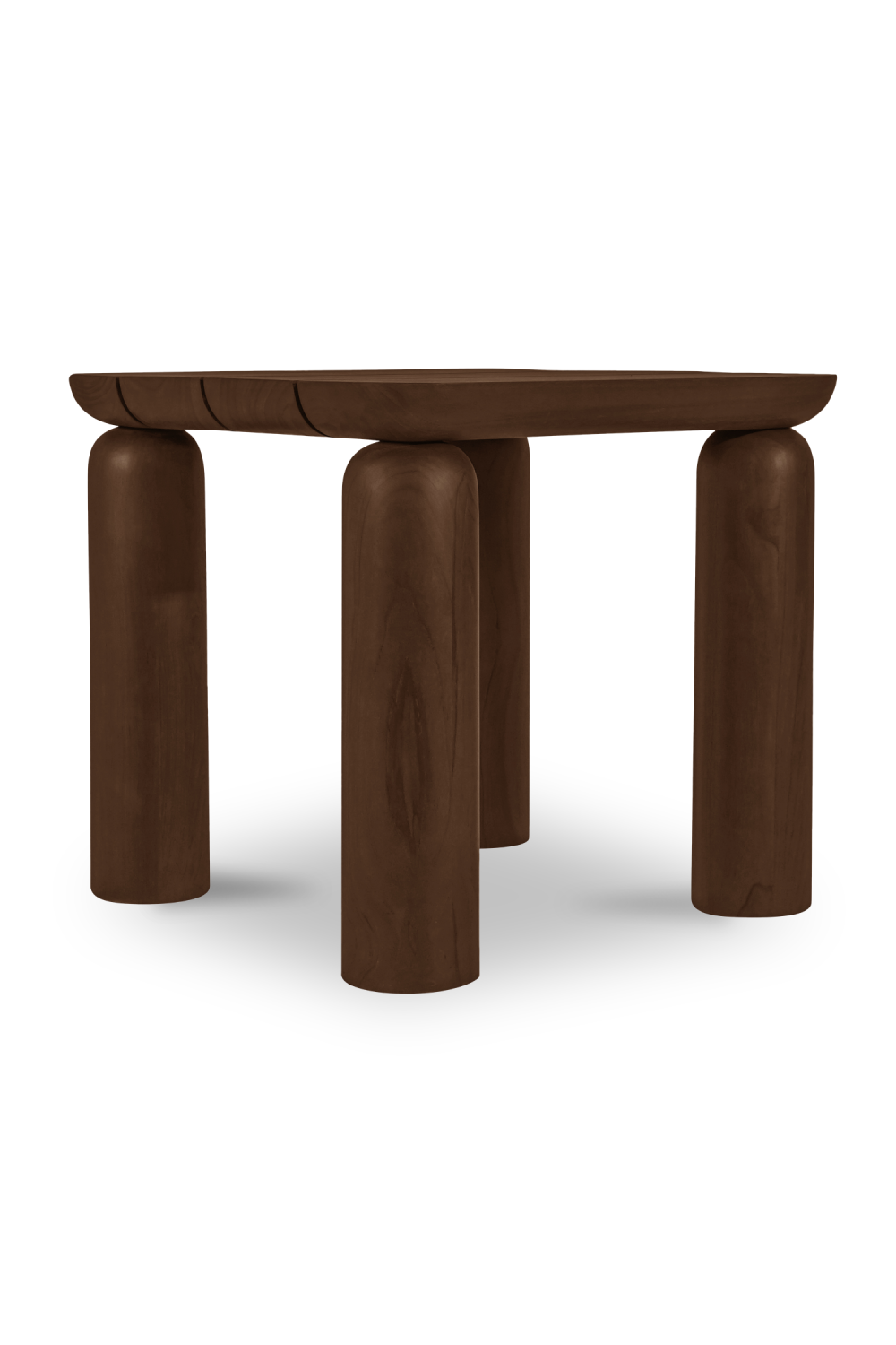 Modern European furniture - Brown Teak Outdoor Side Table - www.oroa.com