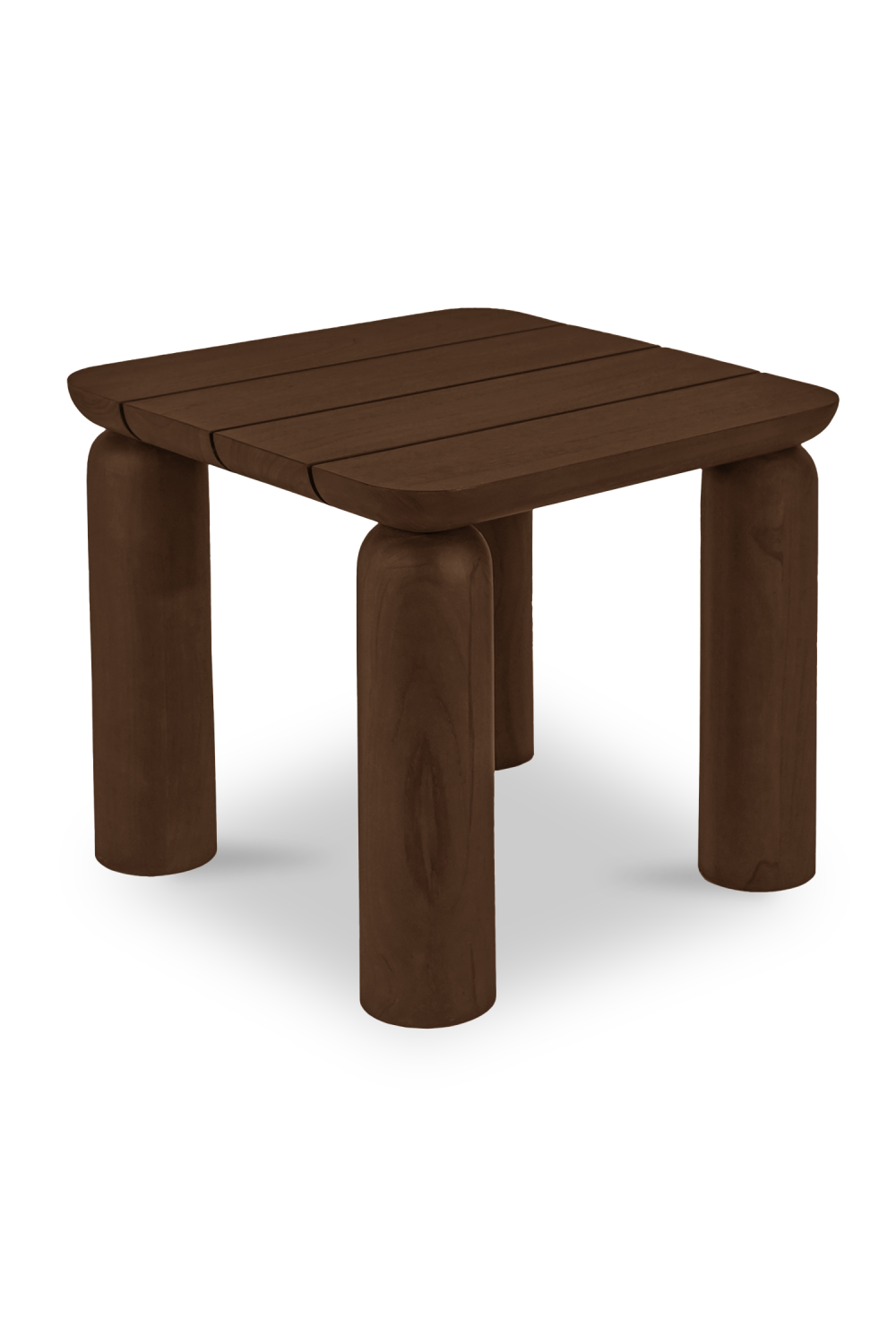 Modern European furniture - Brown Teak Outdoor Side Table - www.oroa.com