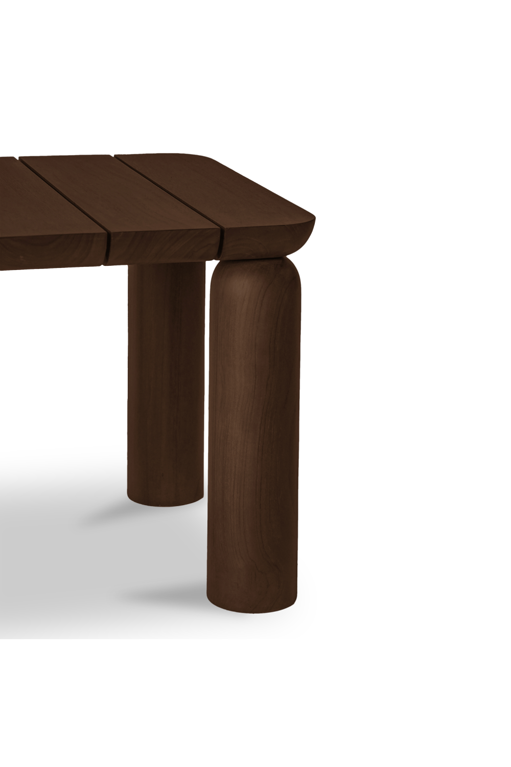 Modern European furniture - Brown Teak Outdoor Side Table - www.oroa.com