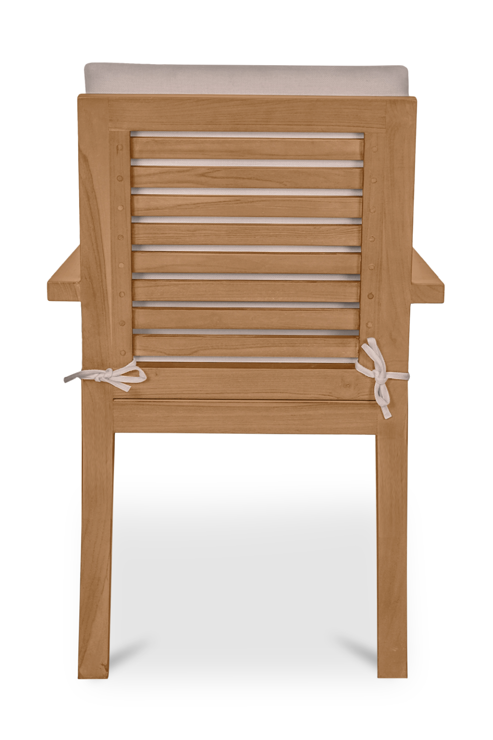 Modern European furniture - White Cushioned Outdoor Dining Chair - www.oroa.com