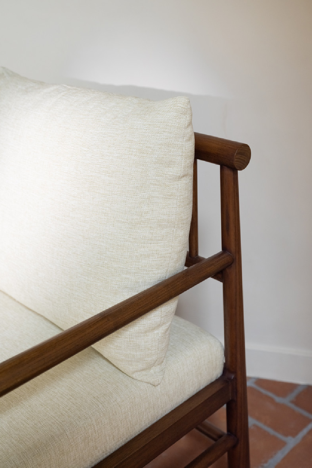 Modern European furniture - Sungkai Wood Framed Accent Chair - www.oroa.com